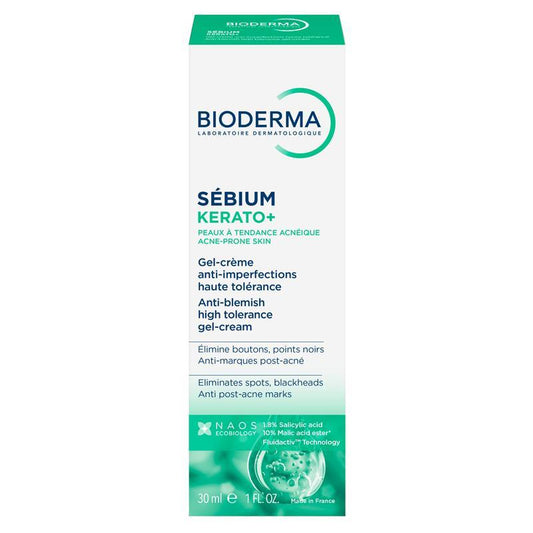 Bioderma Sebium Kerato Non-Irritating Acne Cream Moisturiser 30ml - Auzzistore