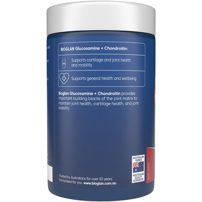 Bioglan Glucosamine + Chondroitin - 180 Tablets for Joint Mobility