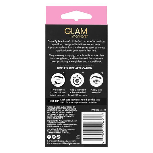 Glam By Manicare Lift & Curl Poppy Lashes - Intense Volume – view 2 - Auzzistore