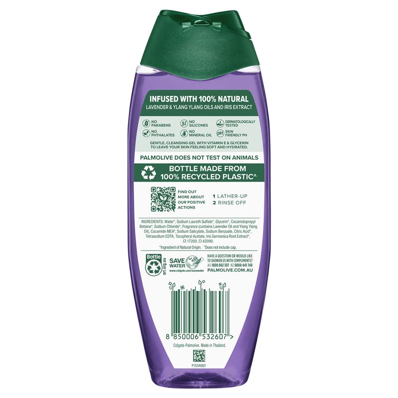 Palmolive Naturals Anti-Stress Body Wash 500ml, 95% Natural, Vegan