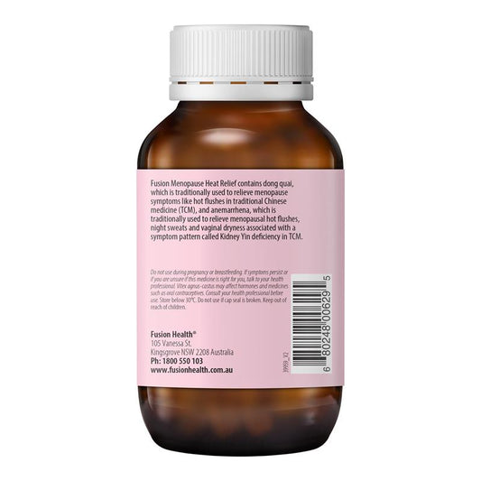 Fusion Menopause Heat Relief - 120 Vegetarian Capsules for Hot Flush Relief – view 2
