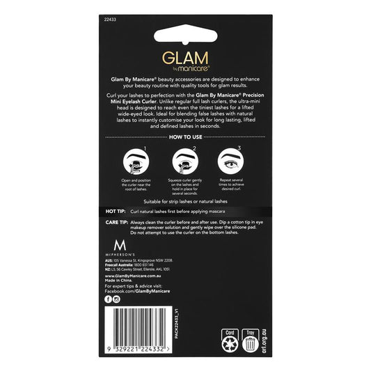 Glam By Manicare Precision Mini Eyelash Curler - Perfect Curl – view 2