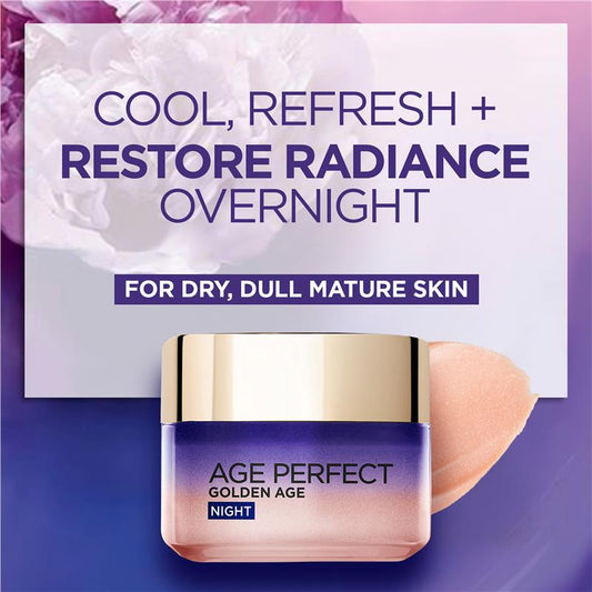 L'Oreal Paris Golden Age Re-Densifying Night Cream 50ml - Revitalize Mature Skin – view 2 - Auzzistore
