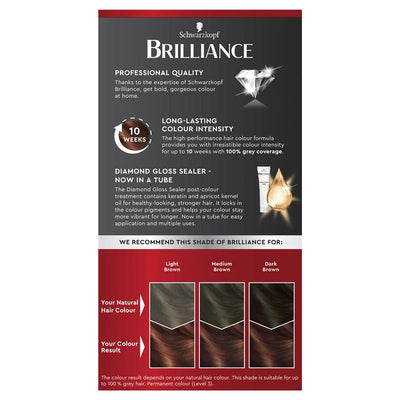 Schwarzkopf Brilliance 68 Chocolate Rush - Permanent Hair Color 60ml