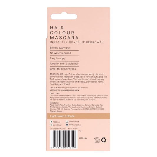 1000 Hour Hair Colour Mascara - Light Brown/Blonde 12g - Auzzistore