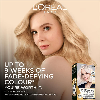 L'Oreal Paris Preference 11.21 Ultra Light Cool Pearl Blonde Hair Color