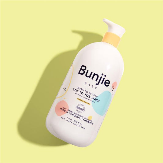 Bunjie Baby Top To Toe Wash 1L - Gentle Plant-Based Cleanser for Newborns