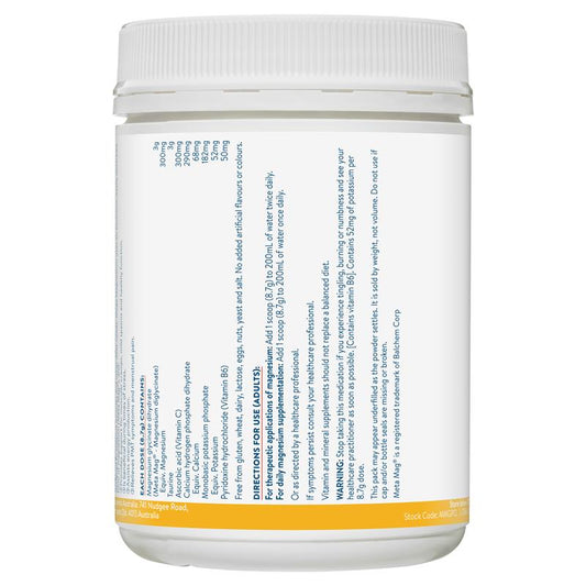 Ethical Nutrients Mega Magnesium 450g Powder - Citrus Flavor for Muscle Relief-Auzzi Store