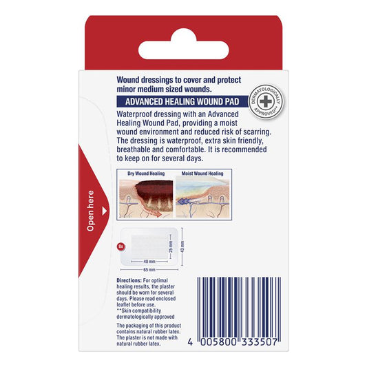 Elastoplast Waterproof Fast Healing Dressings - 8 Pack