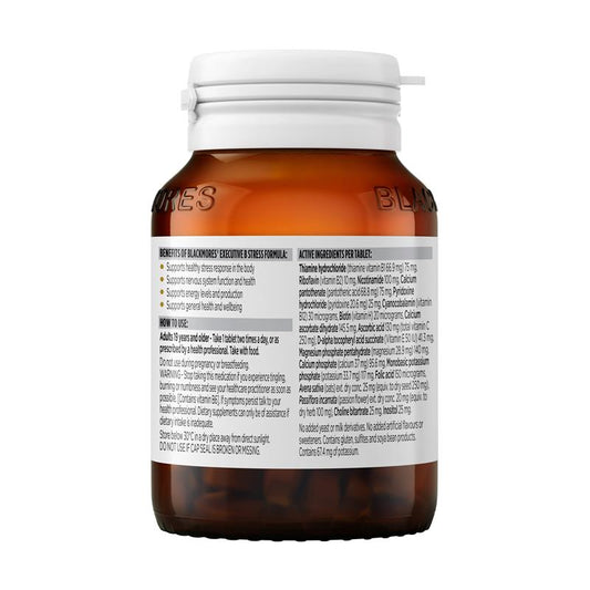 Blackmores Executive B Stress Formula - 62 Tablets: Support for Healthy Stress Response-Auzzi Store