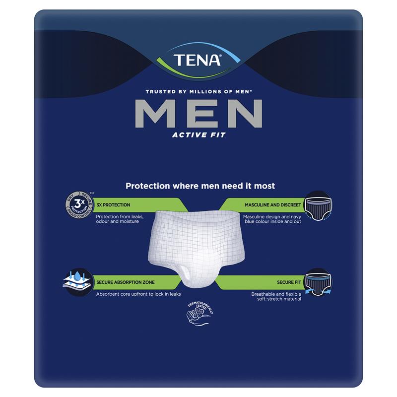TENA Men Active Fit Plus Incontinence Pants S/M 9 Pants
