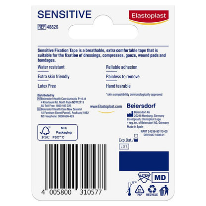 Elastoplast Sensitive Fixation Tape 2.5cm x 9m - Strong & Reliable