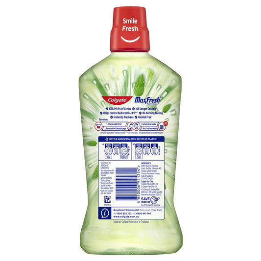 Colgate Max Fresh Mint Fusion Mouthwash 1L - Ultimate Freshness-Auzzi Store