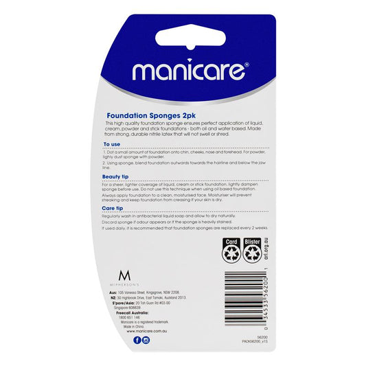 Manicare Foundation Sponges - 2 Pack-Auzzi Store