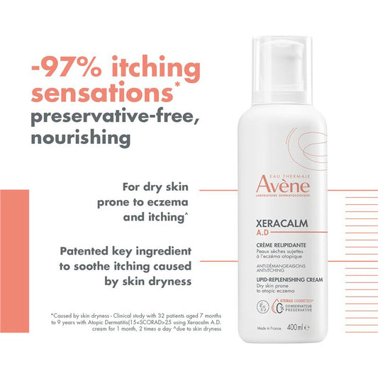 Avène XeraCalm A.D Lipid-Replenishing Cream - 400ml – view 2 - Auzzistore