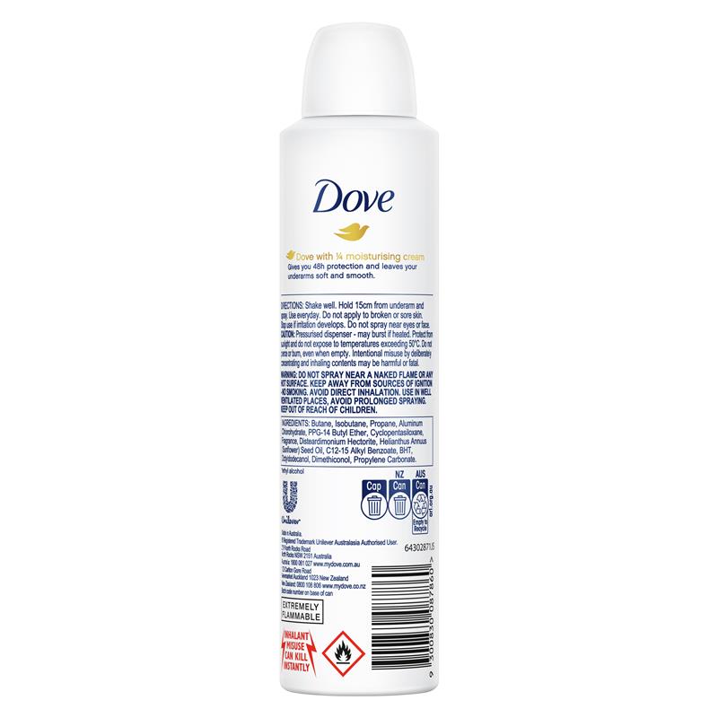 Dove Soft Powder Antiperspirant Deodorant, 250ml, 48h Protection