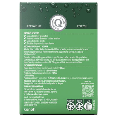 Nature's Own Magnesium + Energy Effervescent - 60 Tablets