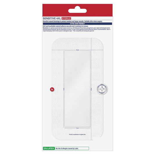 Elastoplast Sensitive Dressing 4XL 10x20cm - 5 Sterile Dressings – view 2