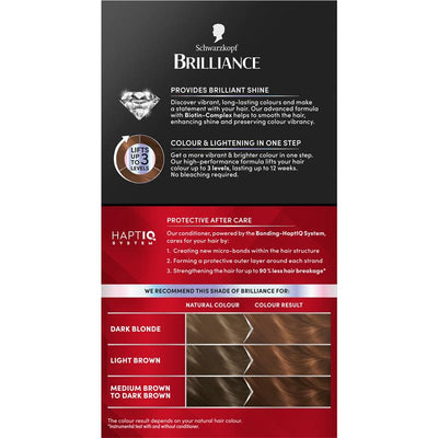 Schwarzkopf Brilliance L68 Cinnamon Brown - One-Step Colour & Lightening