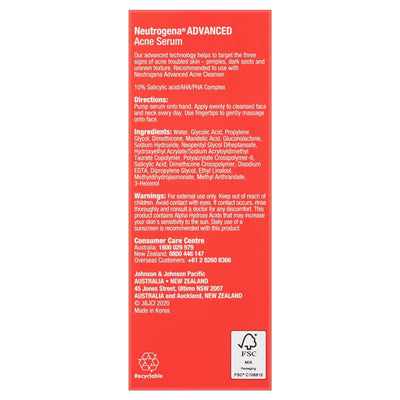 Neutrogena Advanced Acne Serum - 30ml
