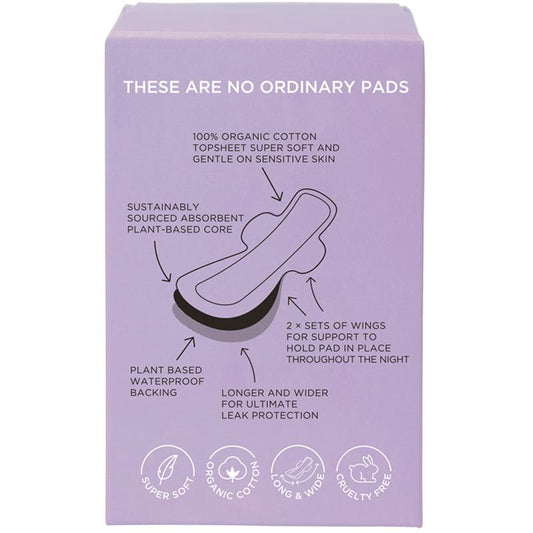 TOM Organic Overnight Pads - 8 Pack - Auzzi Store