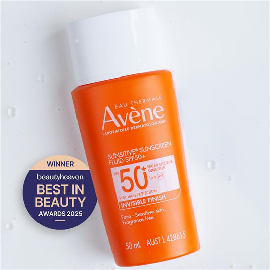 Avene Sunsitive Sunscreen Fluid SPF 50+ 50ml - Lightweight Protection – view 2 - Auzzistore