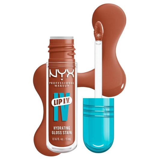 NYX Lip IV Hydrating Gloss Serum Caramel Drip – view 2