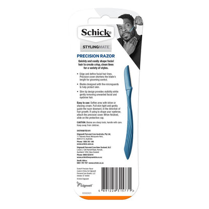 Schick Styling Mate Precision Razor for Eyebrows & Facial Hair – 3 Pack