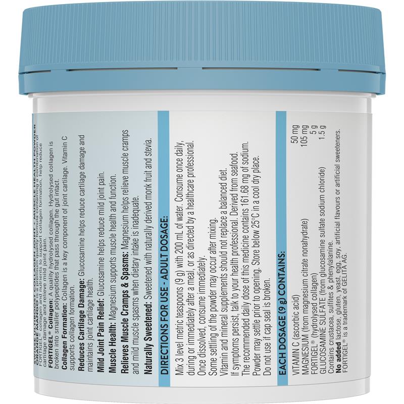 Swisse Collagen Joint + Muscle Health Powder 162g - Support for Active Lifestyles