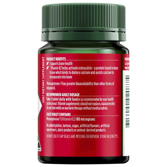 Nature’s Own Vitamin K2 180mcg Menaquinone-7 60 Tablets – view 2