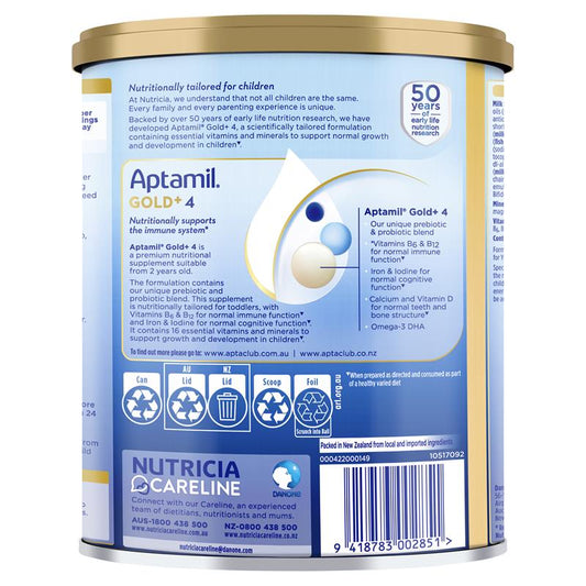 Aptamil Gold+ 4 Junior Nutritional Supplement Milk Drink - 900g-Auzzi Store