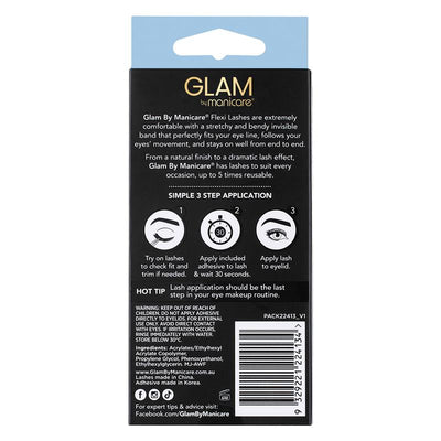Glam By Manicare Emery Flexi Lashes Natural - 1 Pair