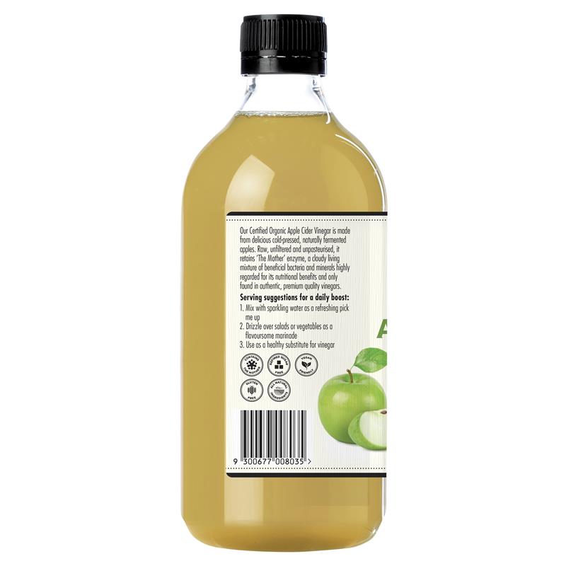 Barnes Naturals Certified Organic Apple Cider Vinegar with Mother – 1L