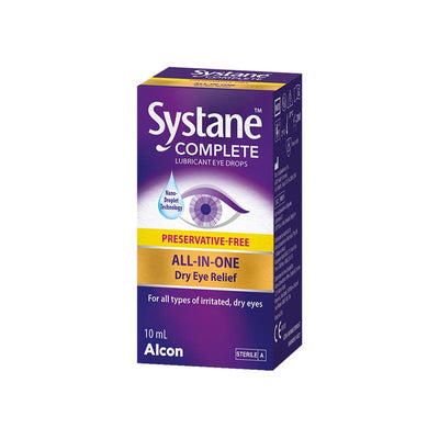 Systane Complete Preservative Free Lubricant Eye Drops 10ml - Dry Eye Relief