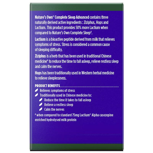 Nature's Own Complete Sleep Advanced 30 Tablets - Natural Sleep Support – view 2