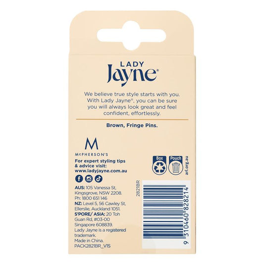 Lady Jayne Brown Fringe Pins - 5 cm, Pack of 50-Auzzi Store