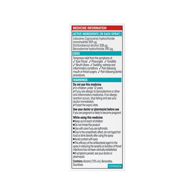 Difflam Plus Sore Throat Anaesthetic Spray Watermelon 30ml - Fast Relief