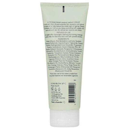 Natio Intensive Moisturising Night Cream 100g - Deep Hydration for Radiant Skin-Auzzi Store