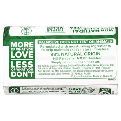 Palmolive Naturals Olive & Aloe Vera Moisture Care Bar Soap 90g - 10 Pack