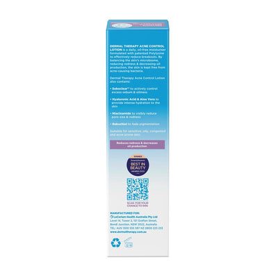 Dermal Therapy Acne Control Lotion 85ml - Daily Oil-Free Moisturizer