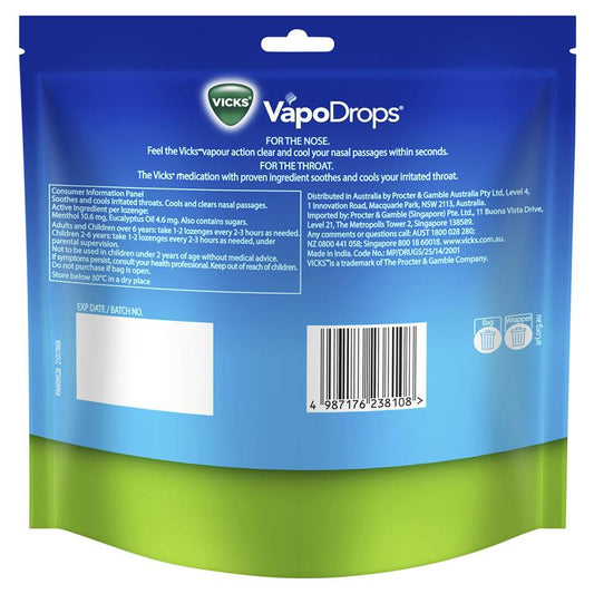 Vicks VapoDrops Original Menthol 70 Lozenges – view 2