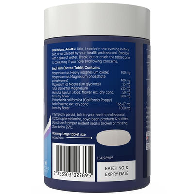 Bioglan Active Magnesium PM 60 Tablets for Muscle Cramps & Sleep Support