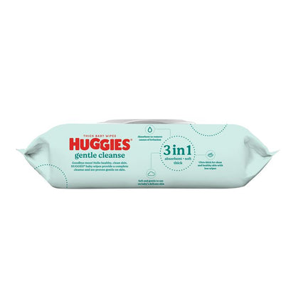 Huggies Baby Wipes Unscented - 80 Refill Pack for Gentle Cleaning-Auzzi Store