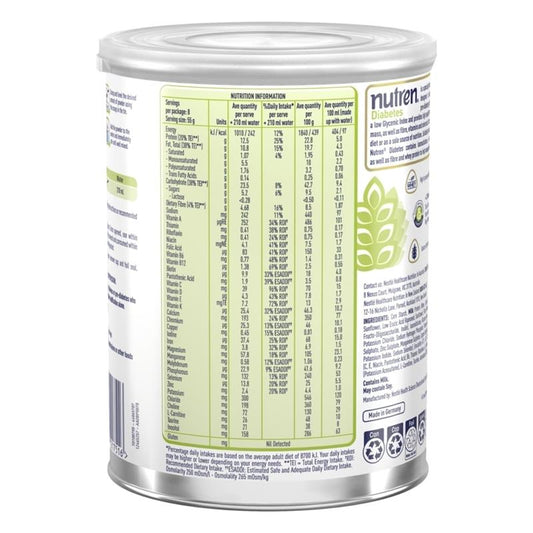 Nutren Diabetes Meal Replacement Powder 440g - Low GI, High Protein – view 2