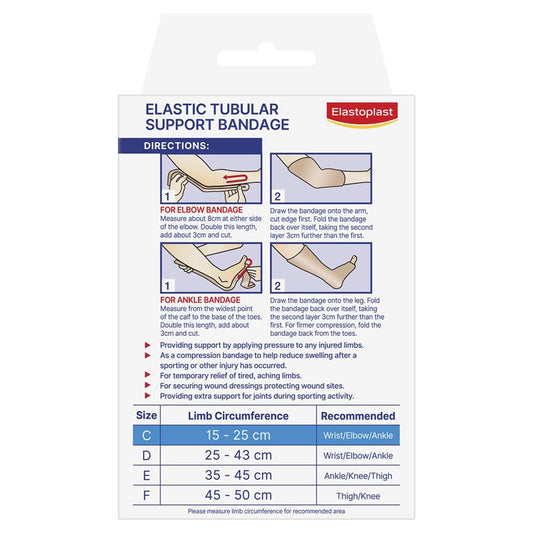 Elastoplast Elastic Tubular Support Bandage Size C (Small 15-25cm)-Auzzi Store