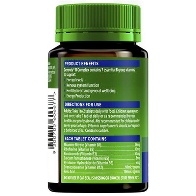 Cenovis B Complex Vitamins - 180 Tablets for Energy & Wellbeing