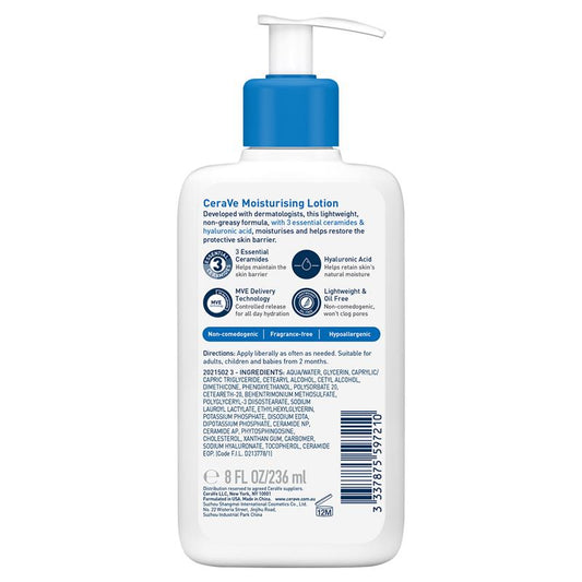 CeraVe Daily Moisturising Lotion 236ml - Lightweight Hydration - Auzzi Store
