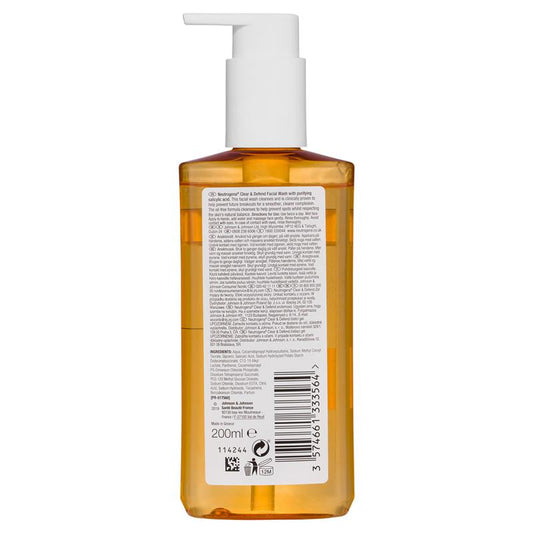 Neutrogena Clear & Defend Facial Wash - 200mL - Auzzi Store