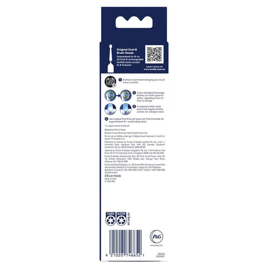 Oral-B Power Toothbrush Everyday Clean Refills 8 Pack - Superior Oral Care - Auzzi Store