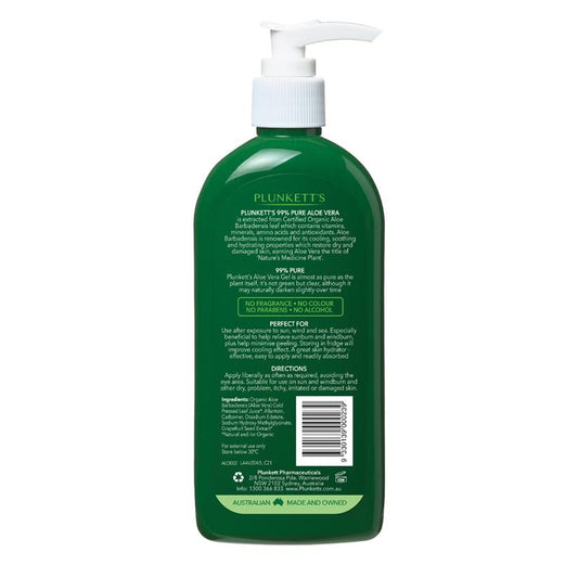 Plunketts 99% Pure Aloe Vera Soothing Gel - 240mL-Auzzi Store